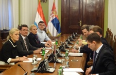 29 March 2017 National Assembly Deputy Speaker Veroljub Arsic and the delegation of the Grand Duchy of Luxembourg